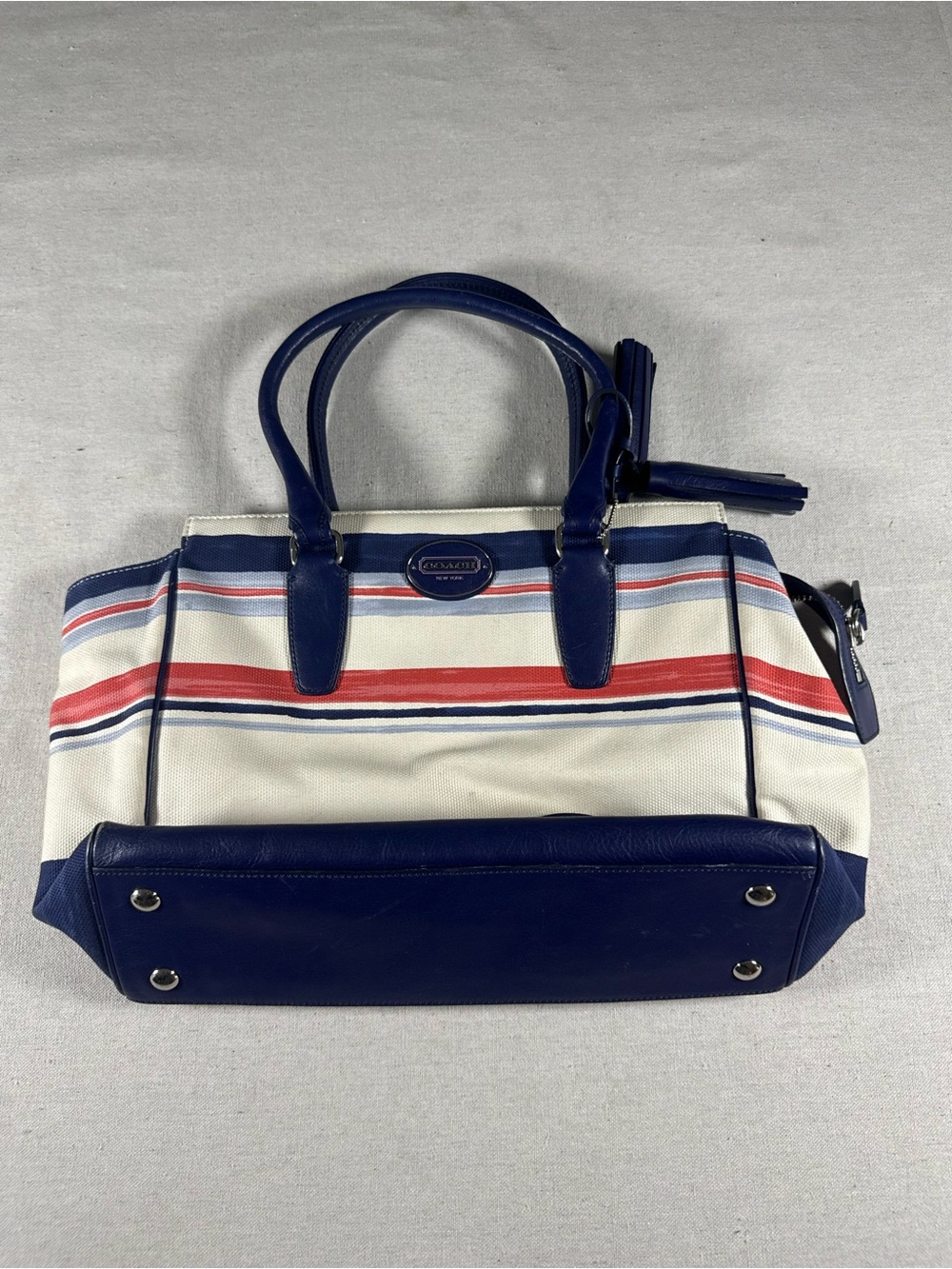 Coach Legacy Stripe Medium Candace Carryall Bag 2012-2013